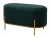 Пуф для гостиной ZEN BLUVEL-78 зеленый, велюр / золотой каркас М-City