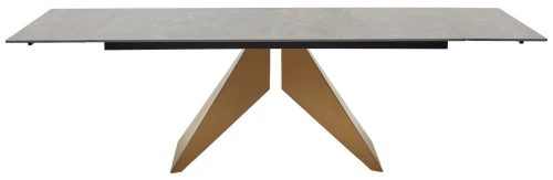 Стол ALES 180 BLACK GRAVE SOLID CERAMIC, керамика / бронзовый, ®DISAUR