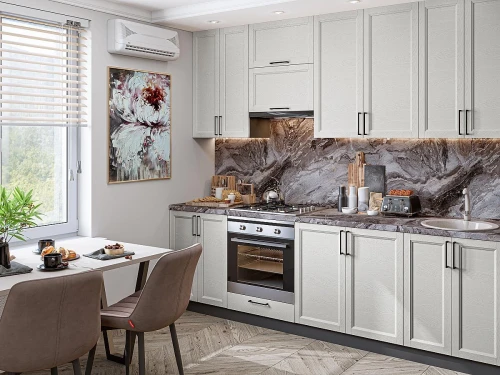 Кухонный гарнитур Сканди-03 Grey Silkwood