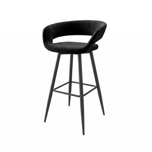 Стул полубарный Барни Р 700, Черный/Черный Д24