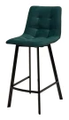 Полубарный стул CHILLI-QB SQUARE зеленый #19, велюр/ черный каркас (H=66cm) М-City Полубарный стул CHILLI-QB SQUARE зеленый #19, велюр/ черный каркас (H=66cm) М-City