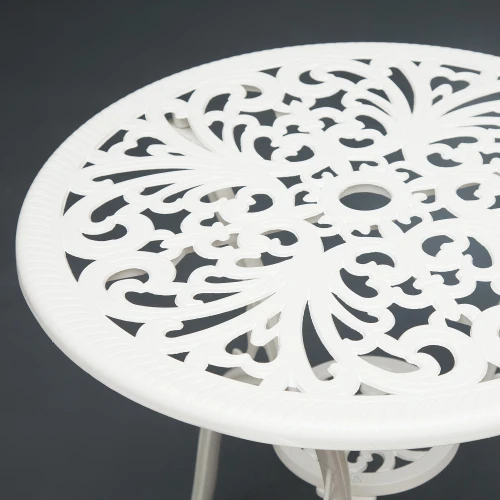 Комплект Secret De Maison Romance (стол +2 стула) алюминиевый сплав, D60/H67, 53х41х89см, butter white