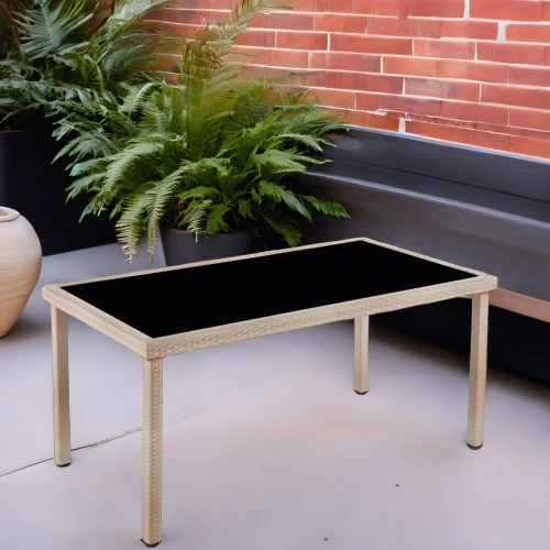 Стол из искусственного ротанга ЕГИПЕТ «EGYPT» 200х90 (Greige)