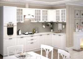 Кухонный гарнитур Прага 3300х1400 Белое дерево МДФ ПВХ угловой Кухонный гарнитур Прага 3300х1400 Белое дерево МДФ ПВХ угловой