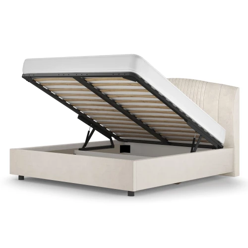 Кровать-12М с подъёмным основанием 1600 слоновая кость