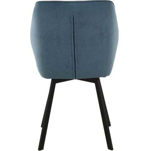 Стул «Вермут», велюр Бренди классик блу, каркас вращения черный