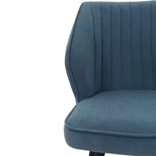 Стул «Вермут», велюр Бренди классик блу, каркас вращения черный