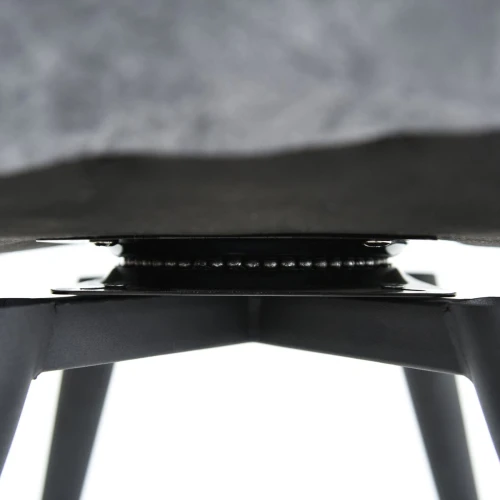 Стул «Вермут», велюр Бренди классик блу, каркас вращения черный