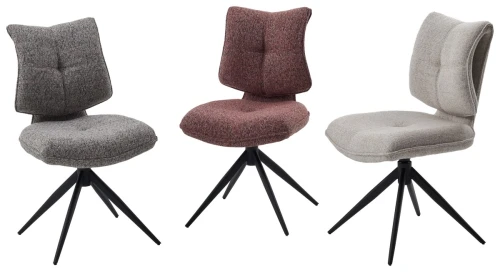 Стул ДЕЛИ (DELI) 360 град, цвет БРУСНИЧНЫЙ H300126-9 , ткань / ЧЕРНЫЙ каркас, ®DISAUR