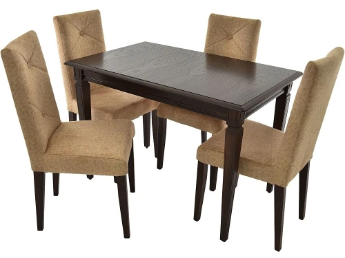 Стул «Помпей» ромб, Лама 02, орех темный