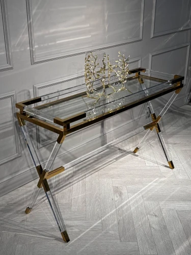 Консоль Джорджия MH-10ST, 120х40х76 см, прозрачный