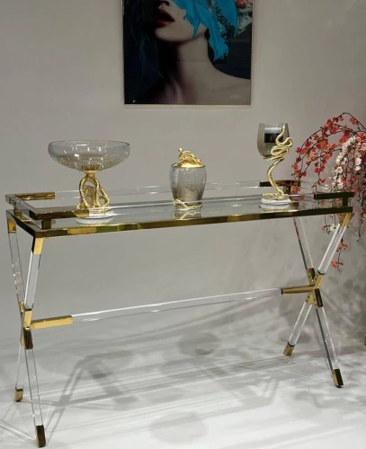 Консоль Джорджия MH-10ST, 120х40х76 см, прозрачный