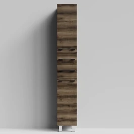 Пенал Мальта 30 напольный, Дуб крымский коричневый ПВХ 131005-9005, правый