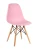 GH801/DC111 Стул пластиковый, РОЗОВЫЙ#8067, каркас бук