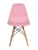 GH801/DC111 Стул пластиковый, РОЗОВЫЙ#8067, каркас бук