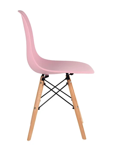 GH801/DC111 Стул пластиковый, РОЗОВЫЙ#8067, каркас бук
