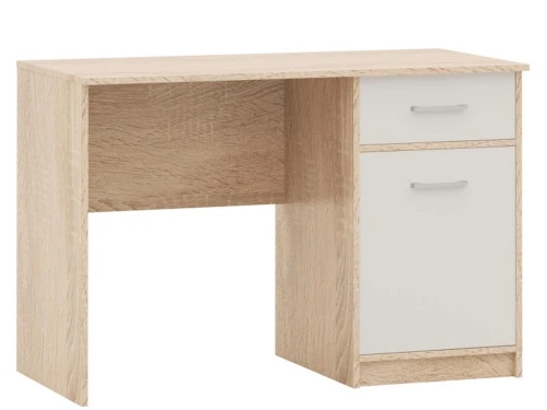 Стол «Стелс» 110 1д1ящ, Дуб сонома/белый