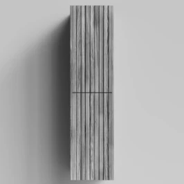 Пенал Тач 35 подвесной, Лиственница структурная контрастно-серая ПВХ 64202, правый