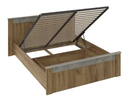 Кровать 160х200 с подъемным механизмом Франк КР-14, бетон