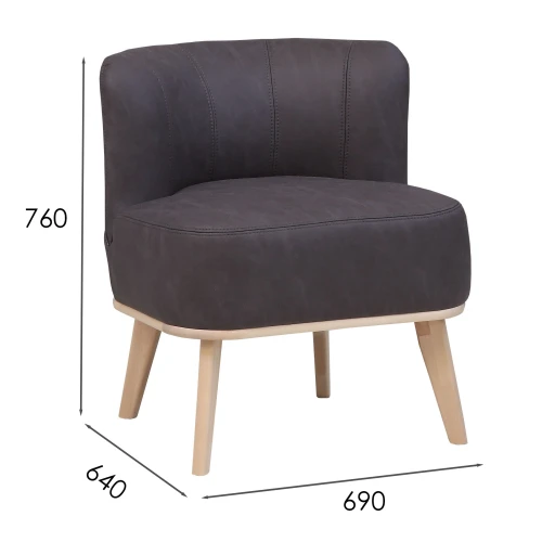 Кресло Жирон ткань kiprus 13, каркас лак