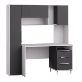 Стол рабочий Комфорт 12.95 N, Белый, Серый