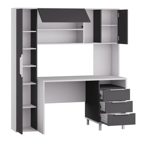 Стол рабочий Комфорт 12.95 N, Белый, Серый