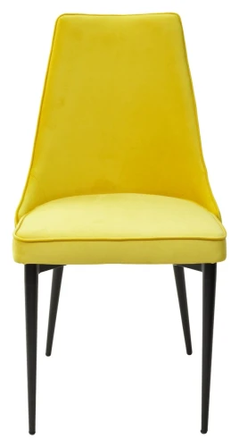 Стул NEPAL-P ЖЕЛТЫЙ #H19, велюр/ черный каркас М-City