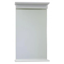 Полка зеркальная 45, Белый глянец