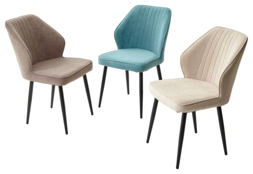 Стул VENA, цвет B5 Капучино, велюр / черный каркас М-City