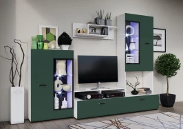 Гостиная Нэнси Вариант №3, Браш Мени Грин, Белый