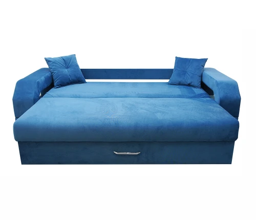 Диван еврокнижка Манчестер 160 ВЕЛЮР 07 СИНИЙ