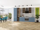 Кухонный гарнитур Фьюжн-08 Silky Blue-Дуб Вотан Кухонный гарнитур Фьюжн-08 Silky Blue-Дуб Вотан