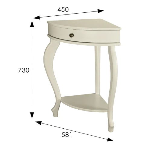 Консоль угловая Элегант дуб шампань