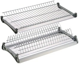 Посудосушитель 2-х уровневый, нержавеющая сталь Хром 800