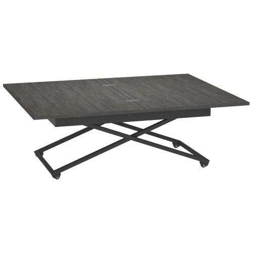Стол универсальный трансформируемый АНДРЭ Loft ЛДСП интра/чёрный