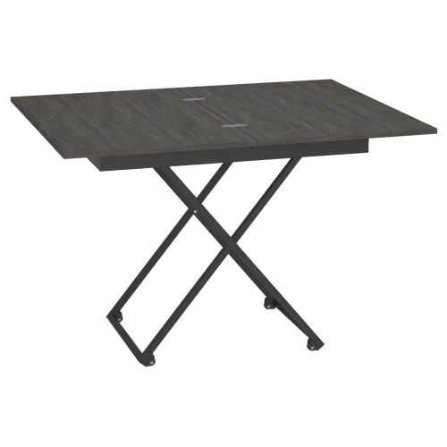Стол универсальный трансформируемый АНДРЭ Loft ЛДСП интра/чёрный