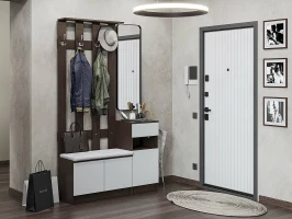 Прихожая Холл-01 Silky White Венге