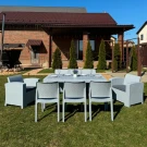 Обеденный комплект LANA LUX DINING XL светло-серый Обеденный комплект LANA LUX DINING XL светло-серый