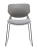 DC274 Стул пластиковый СЕРЫЙ, каркас металл черный