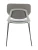 DC274 Стул пластиковый СЕРЫЙ, каркас металл черный