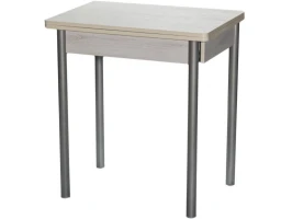 Стол ДП1-01-08 700(1000)*500 «Компакт» ЛДСП:Дуб Самерсет, Н/с прямые Металлик