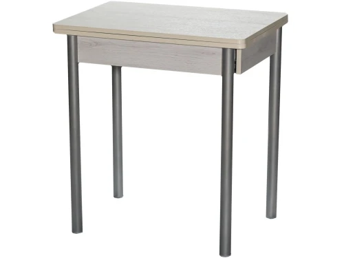 Стол ДП1-01-08 700(1000)*500 «Компакт» ЛДСП:Дуб Самерсет, Н/с прямые Металлик