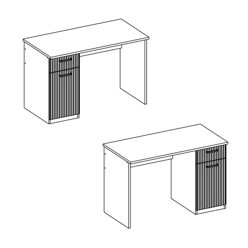VINATI, Стол письменный 1D1S. Цвет ПЕРСИДСКИЙ ЖЕМЧУГ/ АМАРОК