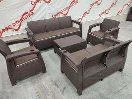 Обеденная группа под искусственный ротанг YALTA COMPANY SET