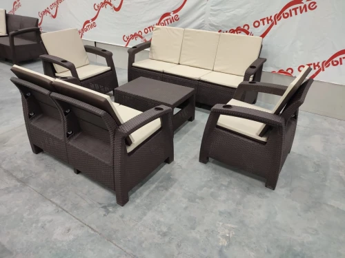 Обеденная группа под искусственный ротанг YALTA COMPANY SET