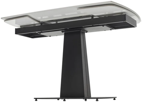 Стол BALDE 120 MATT WHITE MARBLE SOLID CERAMIC / BLACK, ®DISAUR