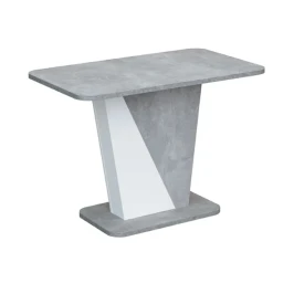 Ст 80.041 Стол обеденный "RICKY", корпус Бетон, Белый