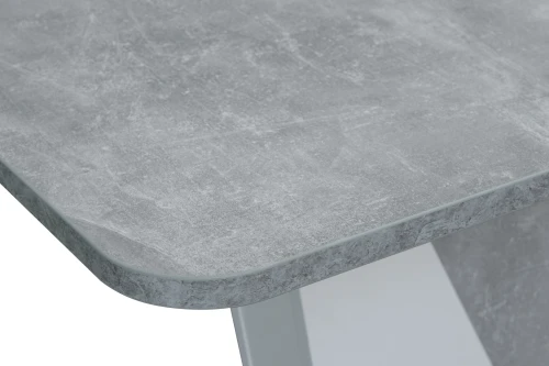 Ст 80.041 Стол обеденный "RICKY", корпус Бетон, Белый