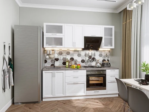 Модульная кухня Сканди-02 White Softwood