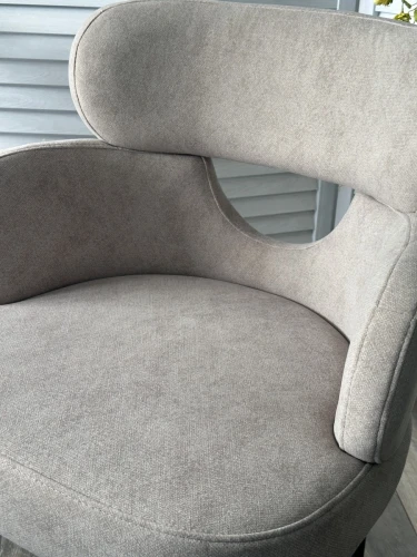 Стул VALTER AR627-11B Молочный, ткань / Черный каркас, ®DISAUR